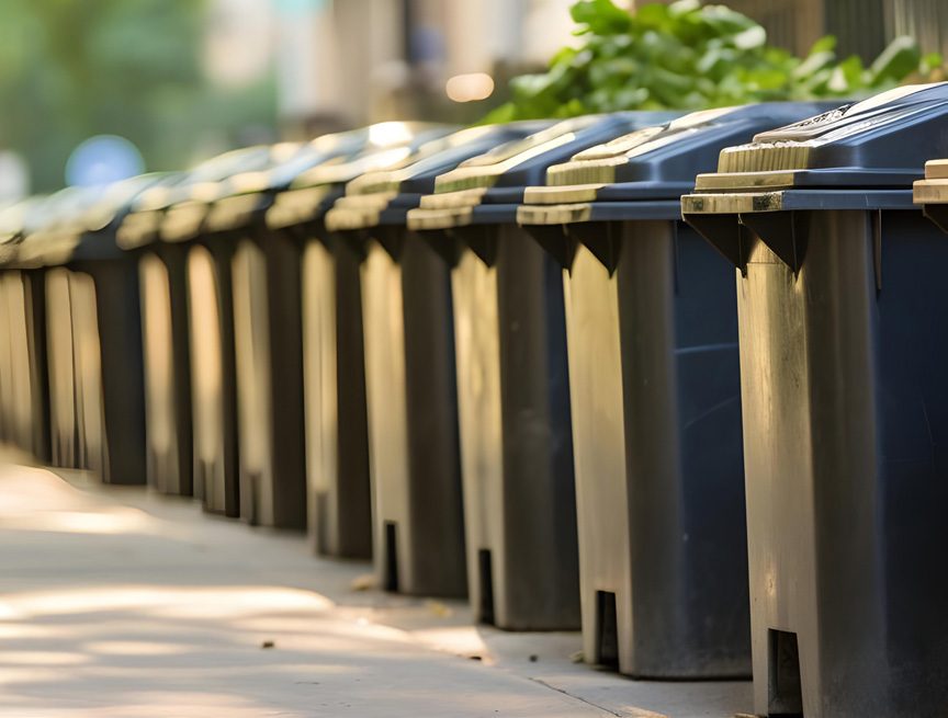 Outdoor bin cleaning